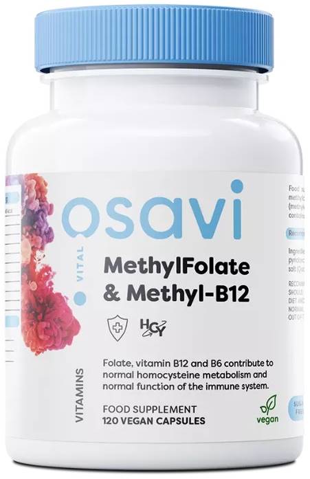MethylFolate & Methyl-B12, 120 capsule, Osavi