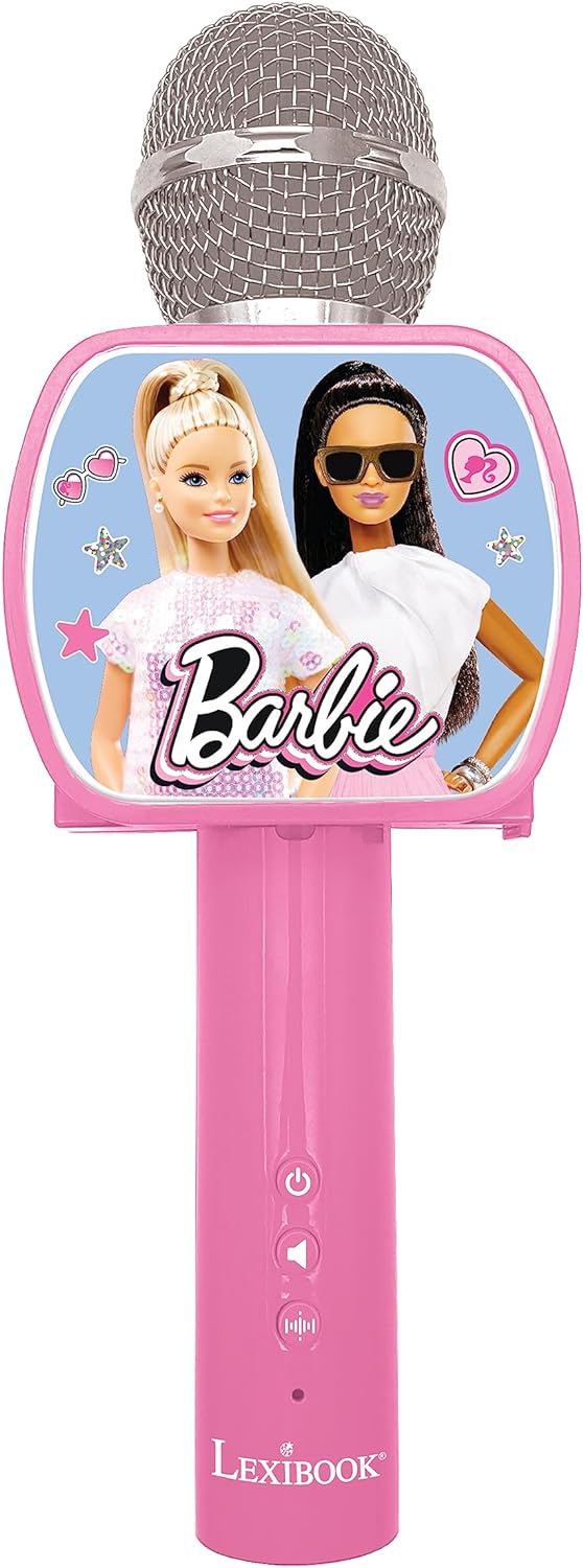 Microfon Lexibook - Barbie MIC240BB, wireless, roz