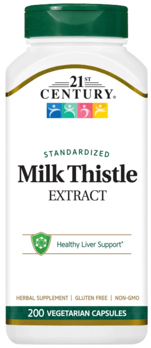 Milk Thistle Extract, 200 capsule, 21st Century