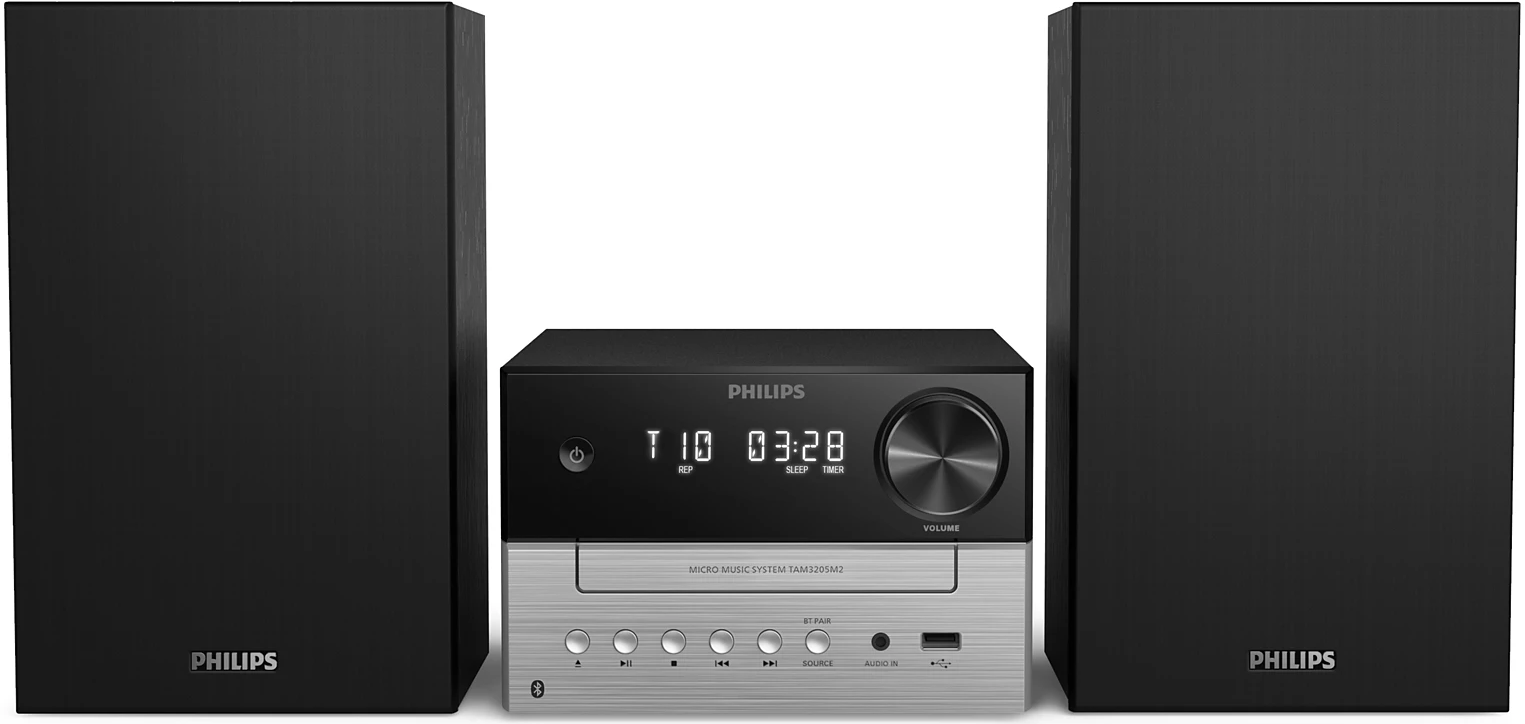 Mini sistem audio Philips - TAM3205M2/12, 2.0, negru