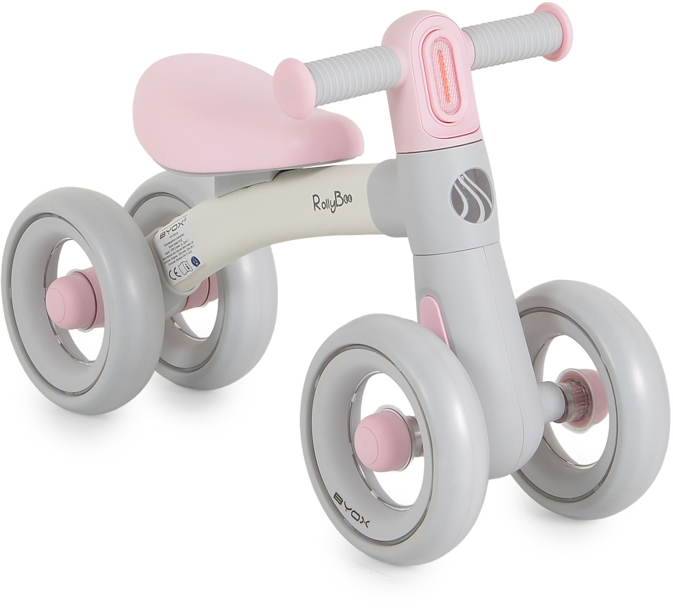 Mini bicicletă de echilibru Byox - RollyBoo, roz