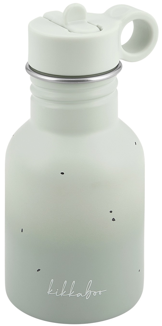 Sticlă mică KikkaBoo - Flora, 350 ml, Sage