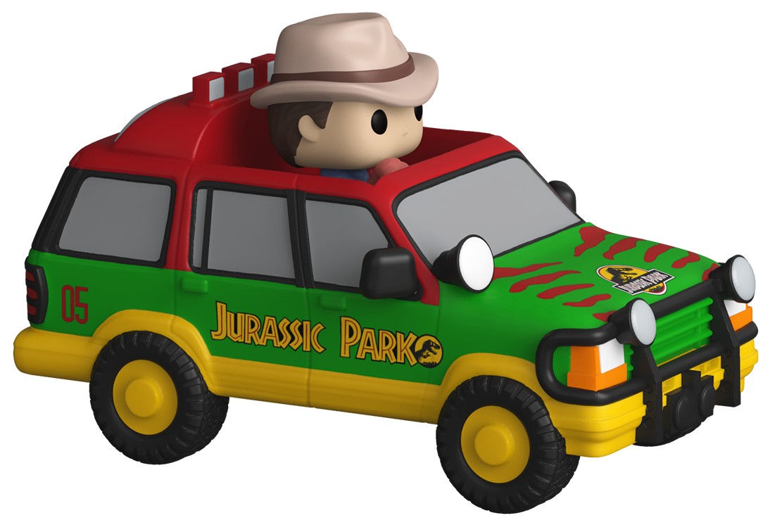 Mini-figurină Funko Bitty POP! Rides: Jurassic Park - Dr. Alan Grant with Jurassic SUV