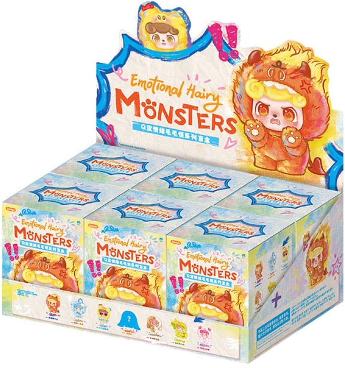 Mini-figurină Jotoys: Qkid -Emotional Hairy Monsters Series, Blind Box, sortiment