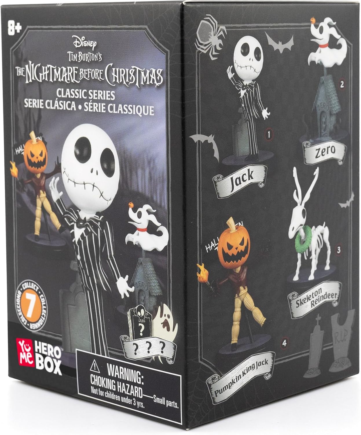 Mini-figurină YuMe Disney: The Nightmare Before Christmas, Classic Series, 8 cm, sortiment