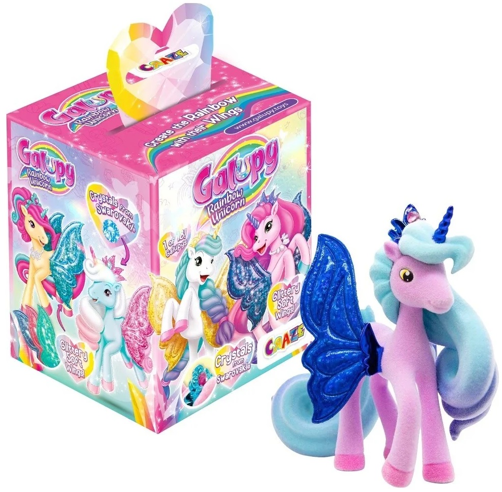Mini figurină surpriză Craze Galupy - Rainbow Unicorns, sortiment