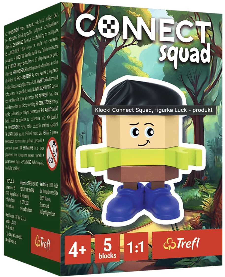 Minifigurină Trefl Connect - Squad, Luck, 5 piese