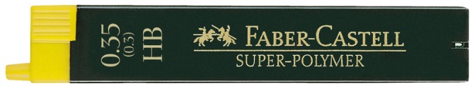 Faber-Castell Mini Graffiti - Super-Polimer, 0,35 mm, HB, 12 bucăți