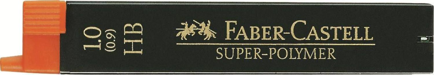 Graffiti de rezervă Mini Faber-Castell - Super-Polymer, 1.0 mm, HB, 12 bucăți