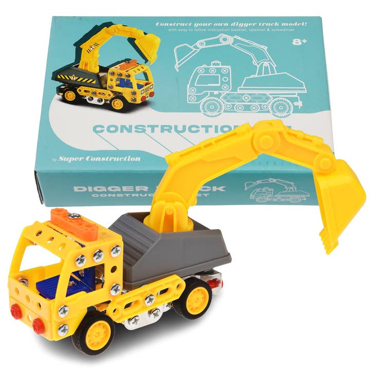 Mini constructor Rex London – Camion excavator, 54 piese