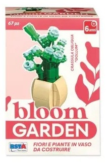 Mini constructor RS Toys Bloom Garden - Crassula Obliqua Gollum, 67 piese
