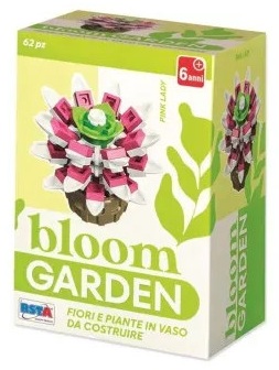 Mini constructor RS Toys Bloom Garden - Pink Lady, 62 piese