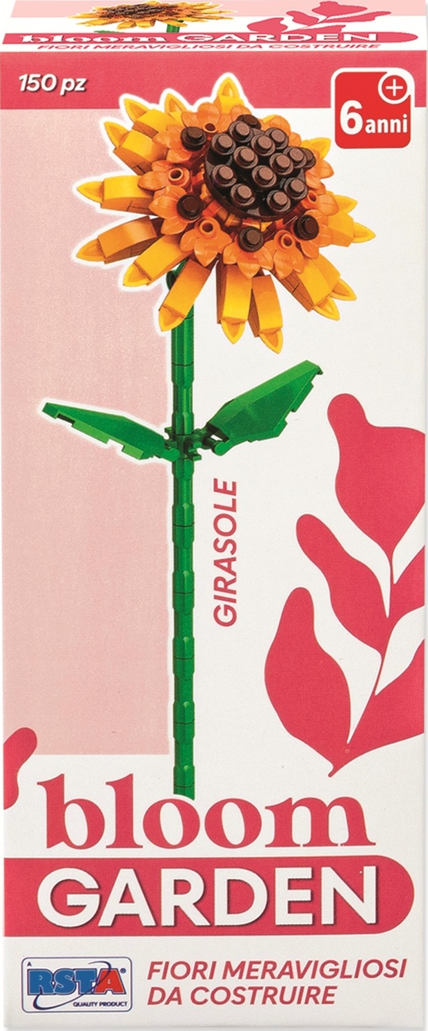 Mini constructor  RS Toys Bloom Garden - floarea soarelui, 150 piese