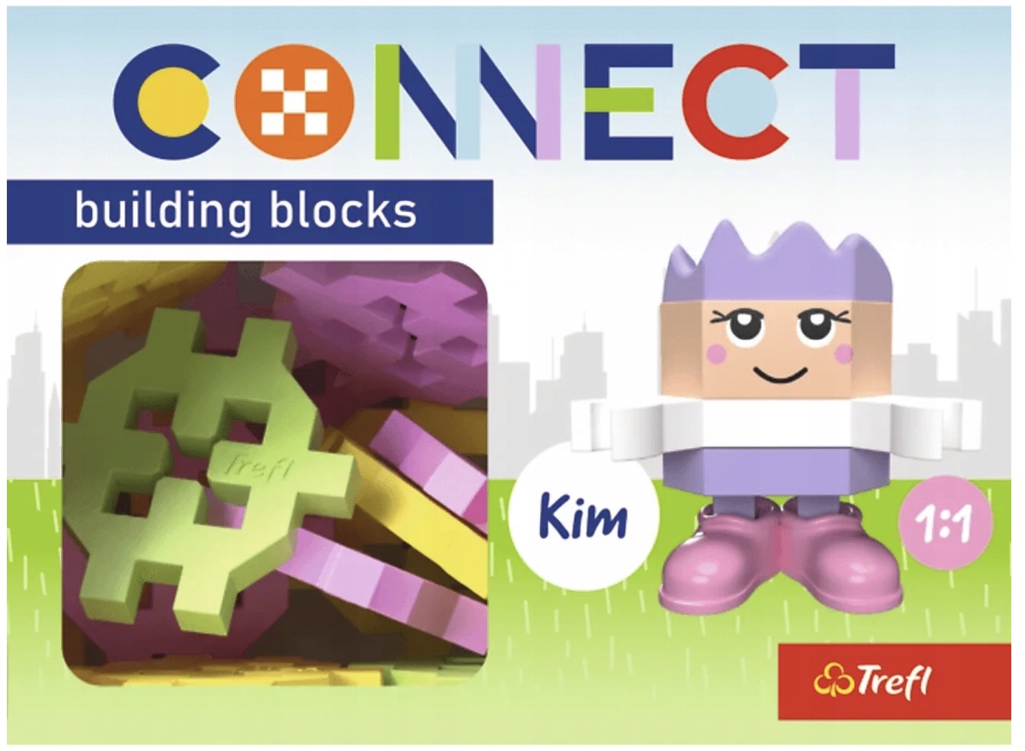 Mini constructor  Trefl Connect - Pentru fete, 35 de bucăți