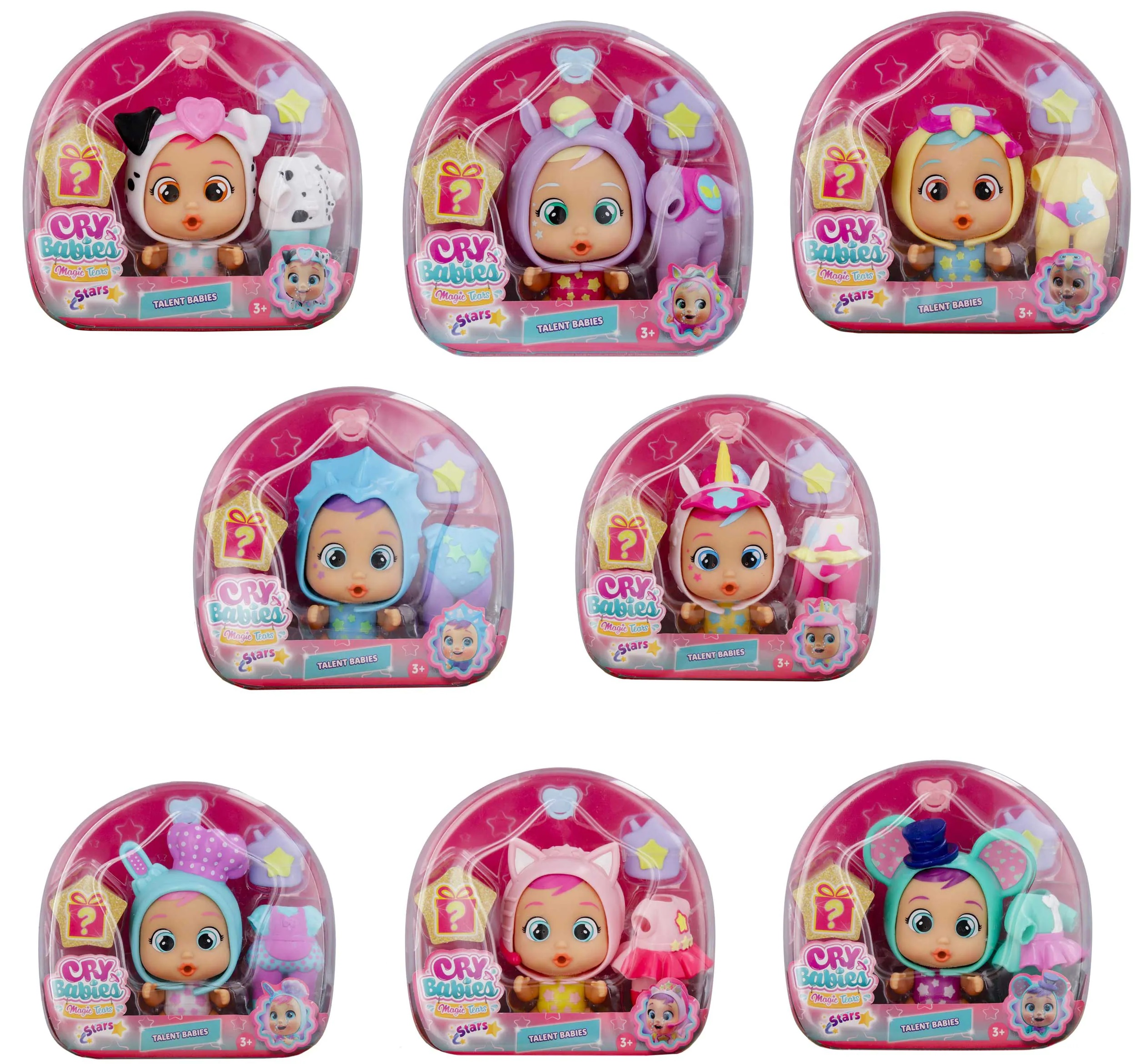 Păpușă mică  IMC Toys Cry Babies Magic Tears Stars - Talent Babies, sortiment