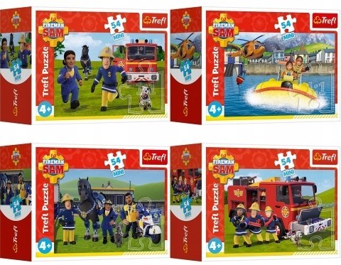 Mini puzzle Trefl din 54 de piese - Sam pompierul, sortiment