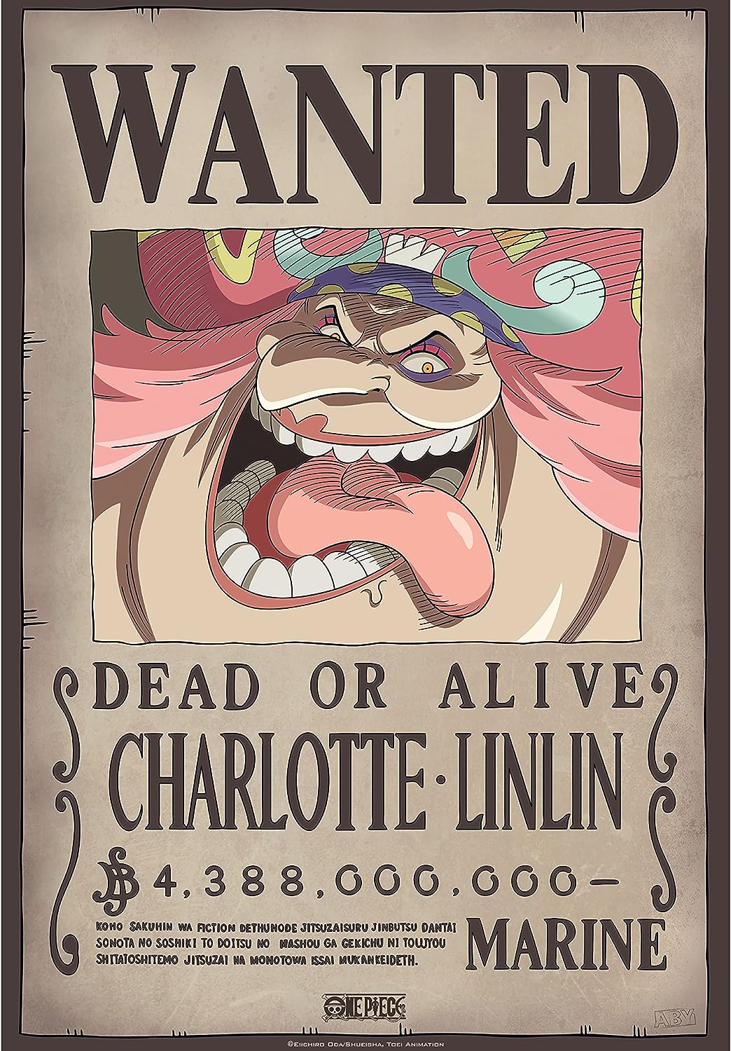 Mini poster GB eye Animation: One Piece - Big Mom Wanted Poster (Series 2)