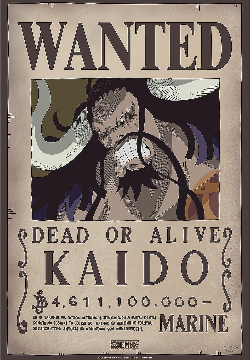GB eye Animation Mini Poster: One Piece - Kaido Wanted Poster