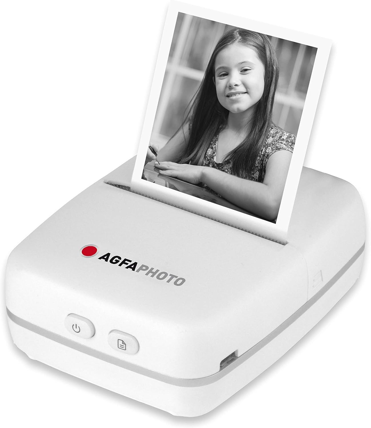 Mini imprimantă AgfaPhoto - Realipix Pocket P, alb