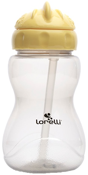Mini sticlă sport Lorelli - 275 ml, galben
