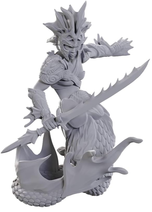 Miniatură Wizkids Games: Dungeons & Dragons - Merfolk Scout (Nolzur's Marvelous Unpainted Miniatures)