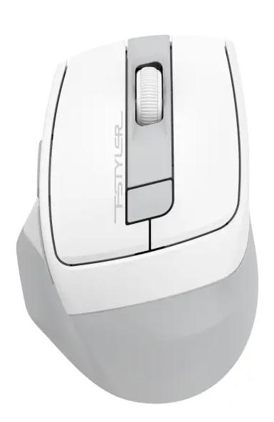 Mouse A4Tech - Fstyler FG35CS Plus, optică, wireless, albă