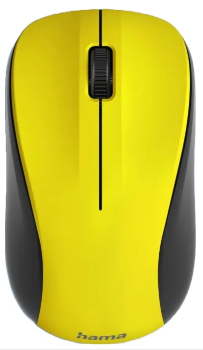 Mouse Hama - MW-300 V2, optic, wireless, galben