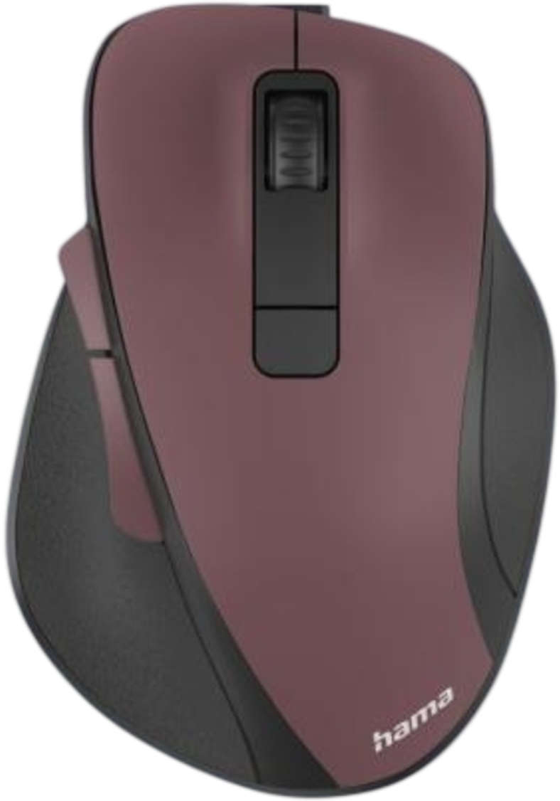 Mouse Hama - MW-500 Recharge, optic, wireless, neagră/bordo