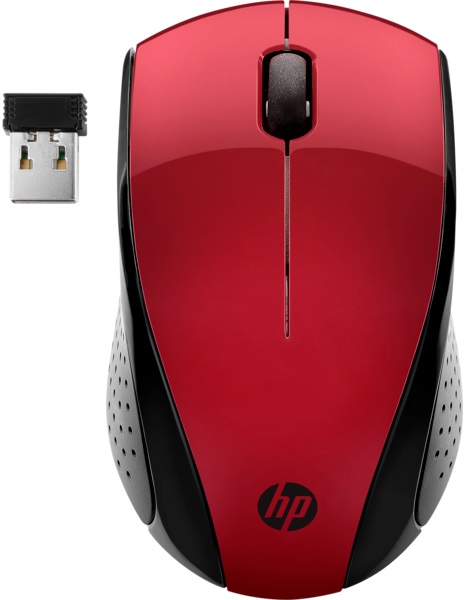 Mouse HP – 220, optic, wireless, roşu