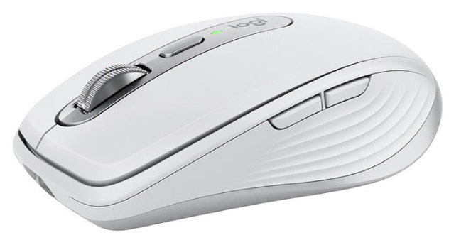 Mouse Logitech - MX Anywhere 3S, optic, fără fir, gri deschis