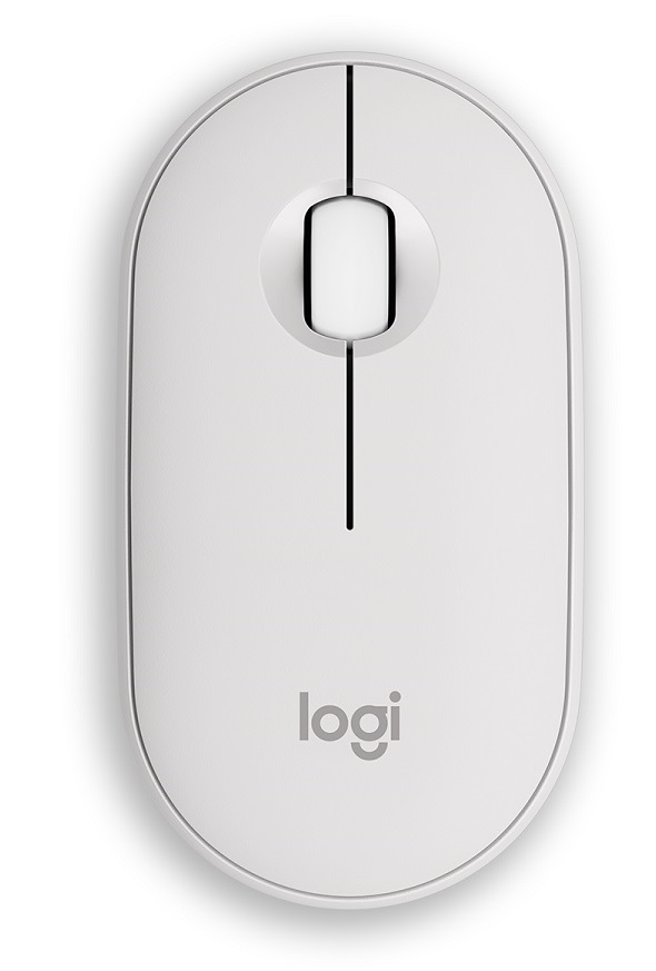 Mouse Logitech - Pebble Mouse 2 M350s, optic, fără fir, alb