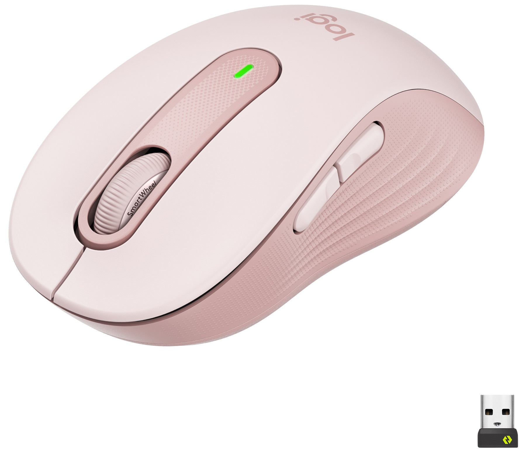 Mouse Logitech - Signature M650 L, optic, wireless, roz