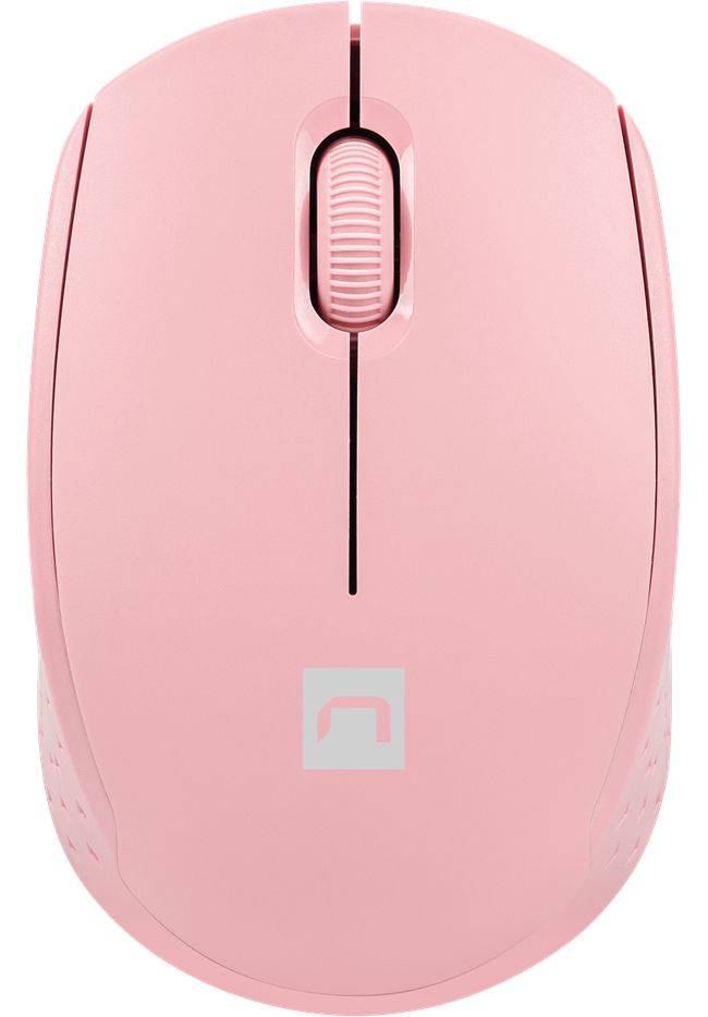 Mouse Natec - Stork, optic, wireless, roz
