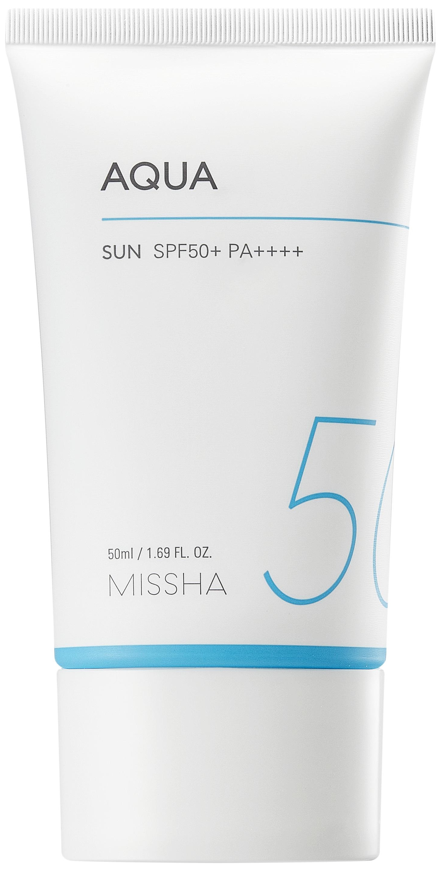 Missha All Around Safe Block Cremă de protecție solară Aqua Sun, SPF50+, 50 ml