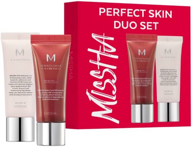 Missha Set - BB Cremă №25 și Bază de machiaj, 2 х 20 ml