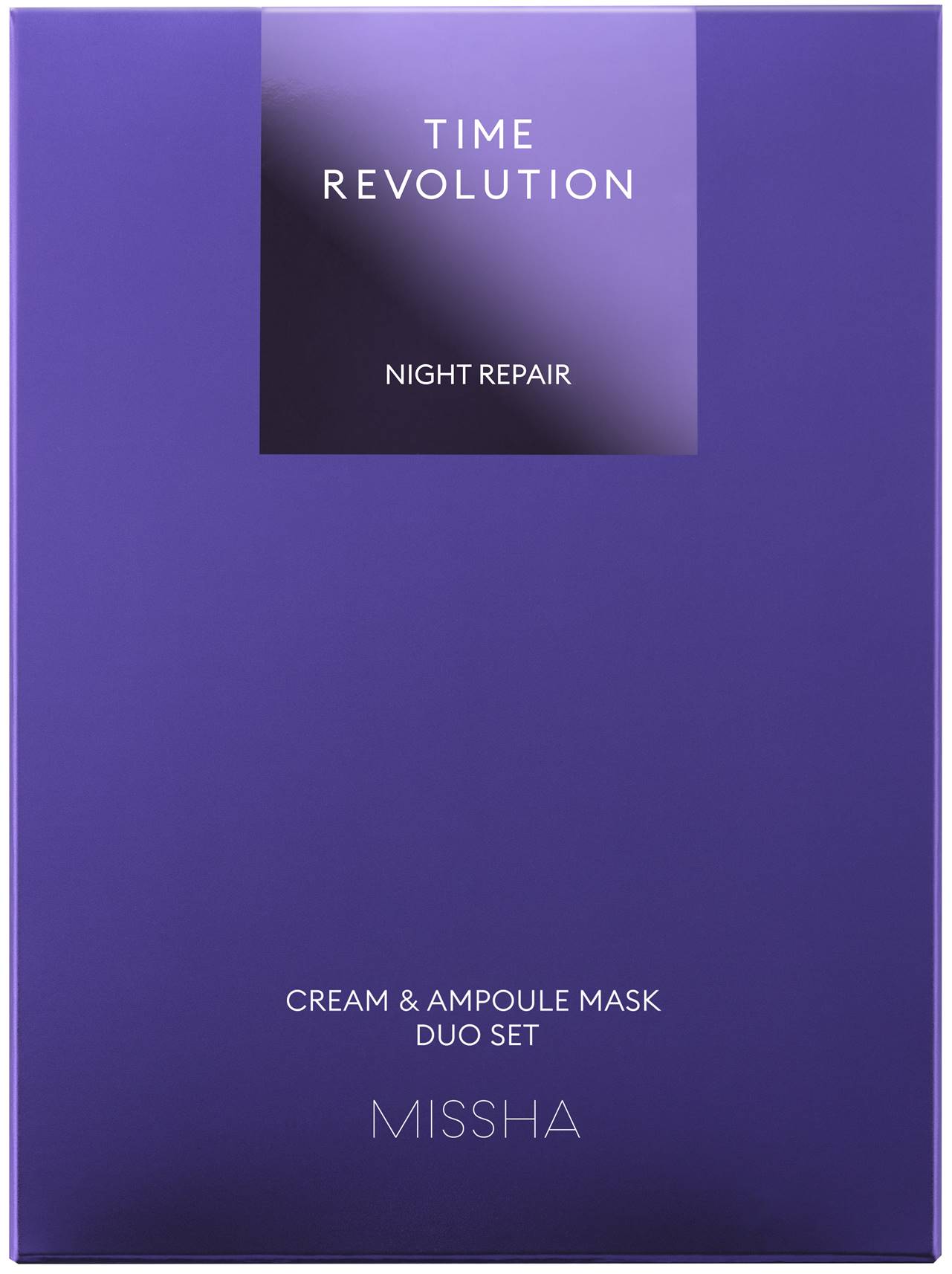 Missha Time Revolution Set Night Repair -Cremă de noapte, 50 ml + Măști de foi, 5 buc