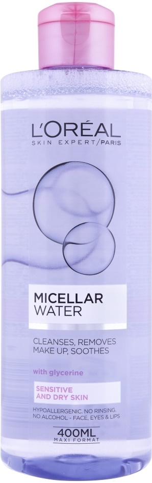 L'Oréal Apă micelara pentru piele uscată, 400 ml