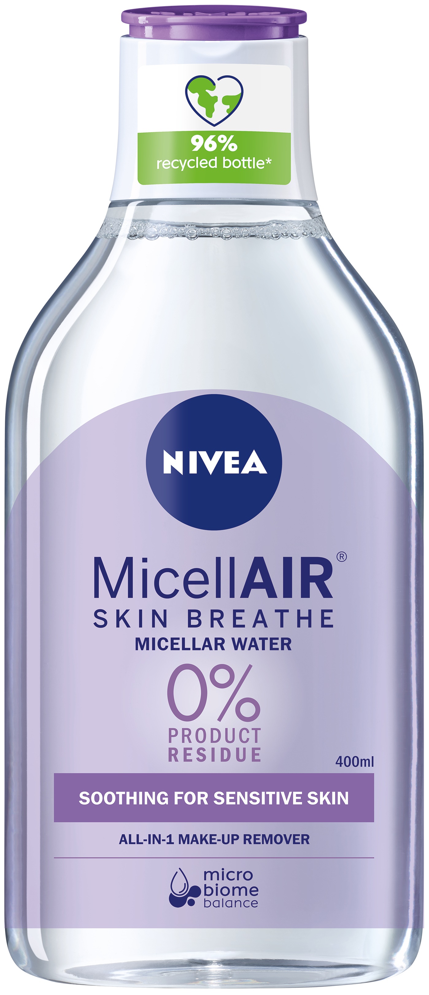 Nivea MicelAir Apă micelară pentru piele sensibilă, 400 ml