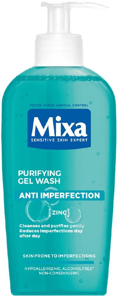 MIXA Gel de curatare Anti-imperfectiuni, ten sensibil, 200ml - imagine 2