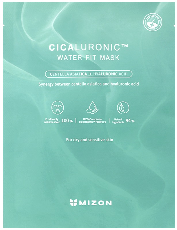 Mizon Cicaluronic Mască de față cu folie Water Fit, 24 g