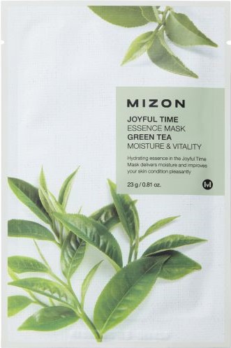 Mizon Joyful Time Mască de față cu folie Green Tea, 23 g