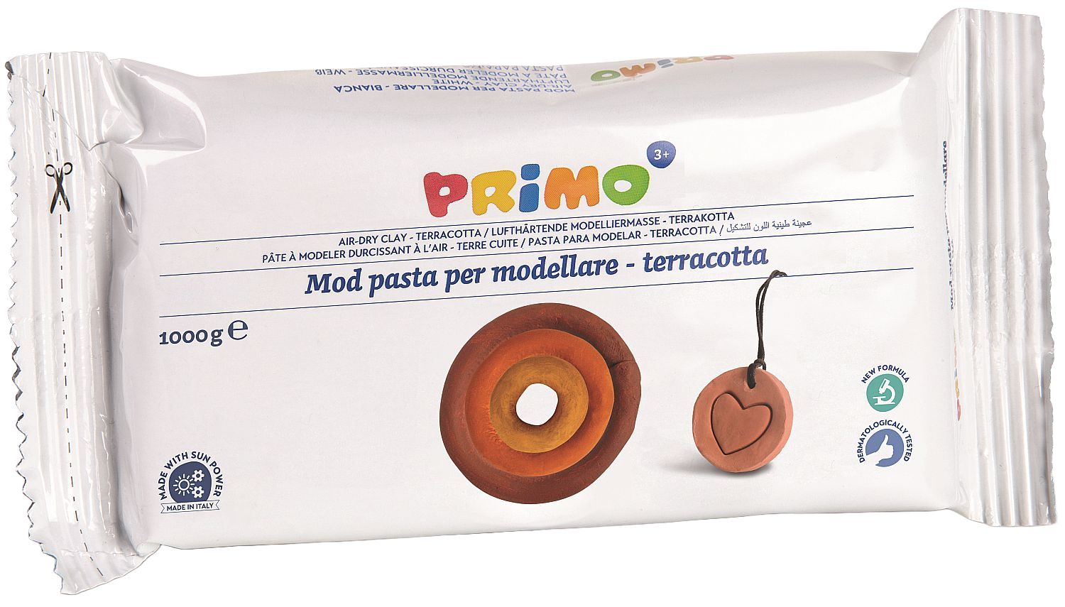 Argilă pentru modelare Primo - Terracotta, 1000 g