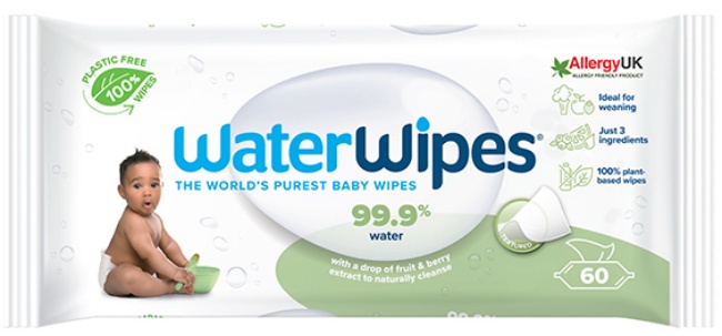 Servetele umede  Water Wipes, cu nuca de sapun, 60 buc
