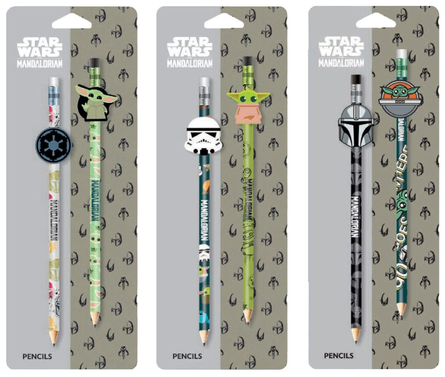 Set creioane Cool Pack Star Wars - The Mandalorian, HB, 2 bucăți, sortiment