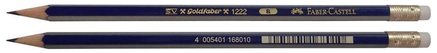 Pencil Faber-Castell Goldfaber - B, with eraser