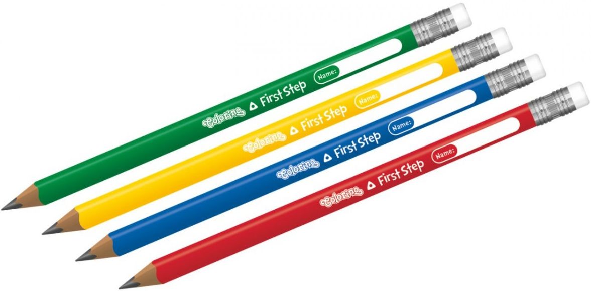 Creion cu radiera Colorino Kids - 2B, First Step