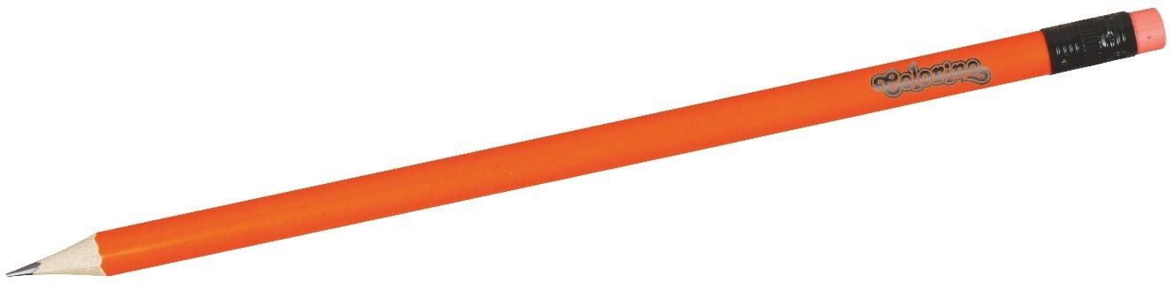 Creion cu radiera Colorino Kids - HB, neon
