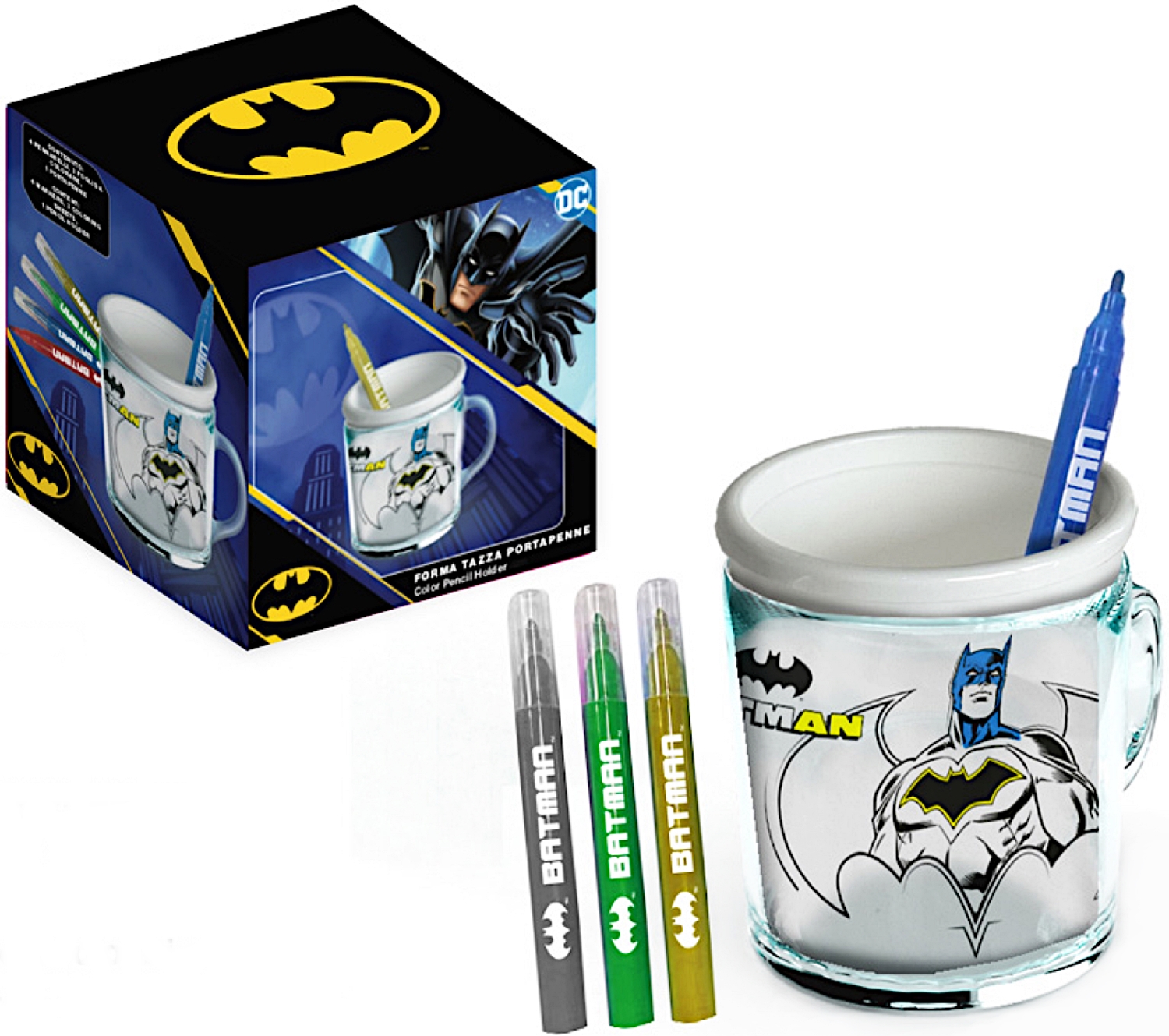 Suport pentru creioane Disney - Batman, de colorare
