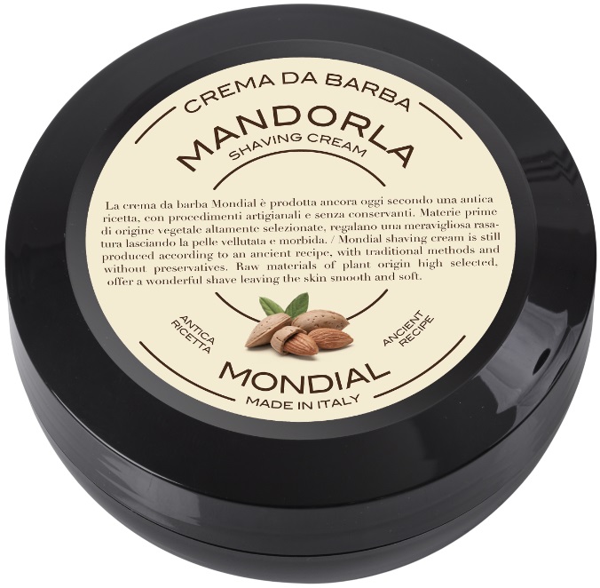 Mondial 1908 Cremă de bărbierit cu aromă de migdale, 75 ml