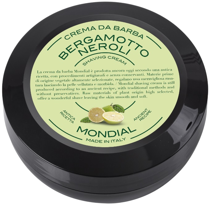 Mondial 1908 Cremă de bărbierit cu aromă de bergamotă și neroli, 75 ml
